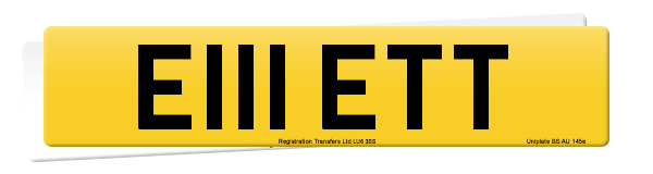 Registration number E111 ETT